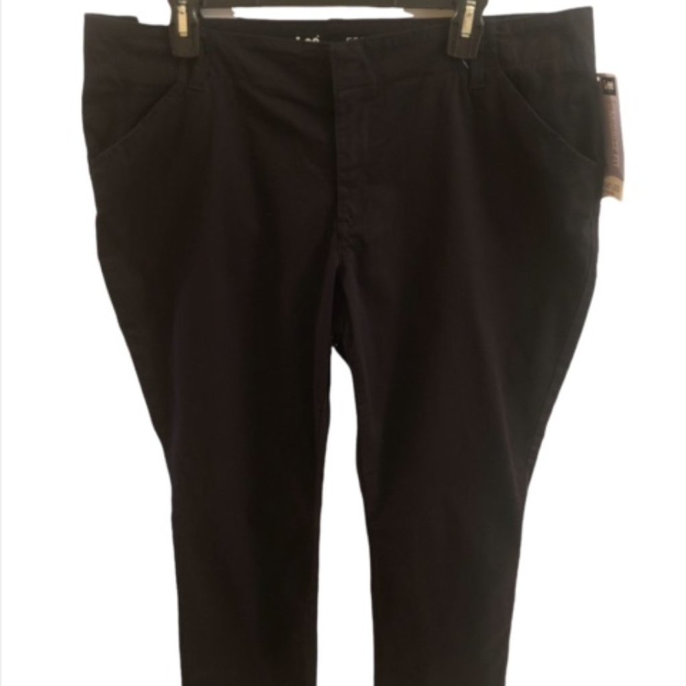 New Lee Woman's Mid-Rise Fit Black Pants 14 S